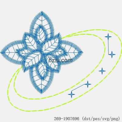 svg矢量绣花图下载