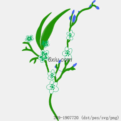 svg矢量绣花图下载