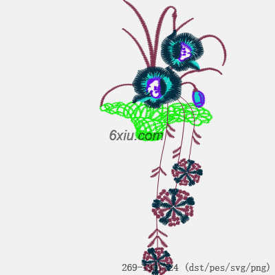 svg矢量绣花图下载