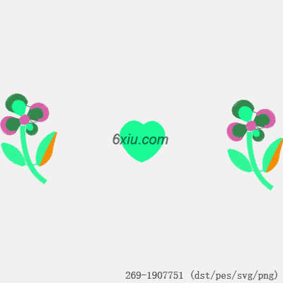 svg矢量绣花图下载