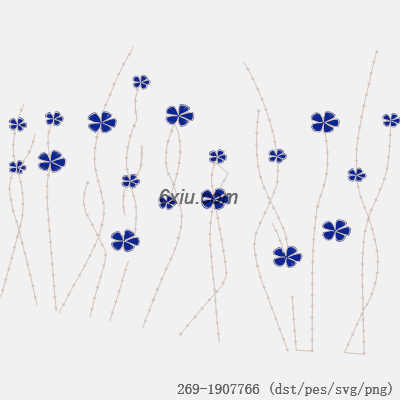 svg矢量绣花图下载