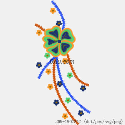 svg矢量绣花图下载