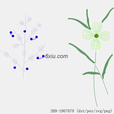 svg矢量绣花图下载