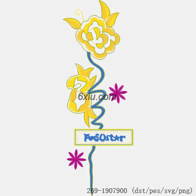svg矢量绣花图下载