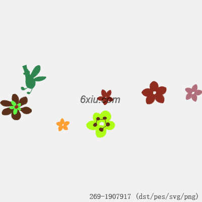svg矢量绣花图下载