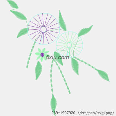 svg矢量绣花图下载