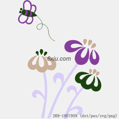 svg矢量绣花图下载