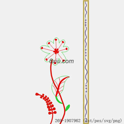 svg矢量绣花图下载