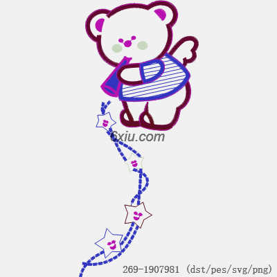 svg矢量绣花图下载