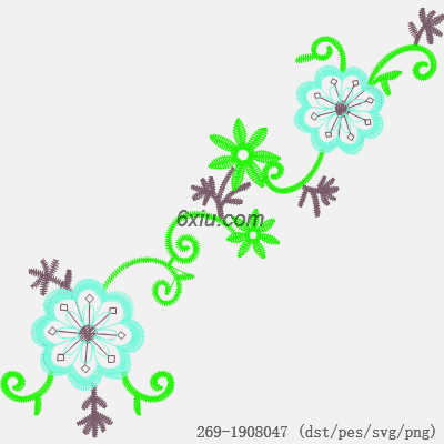 svg矢量绣花图下载