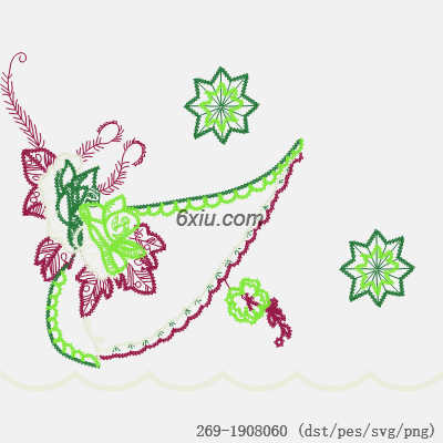 svg矢量绣花图下载