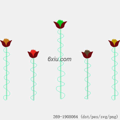 svg矢量绣花图下载