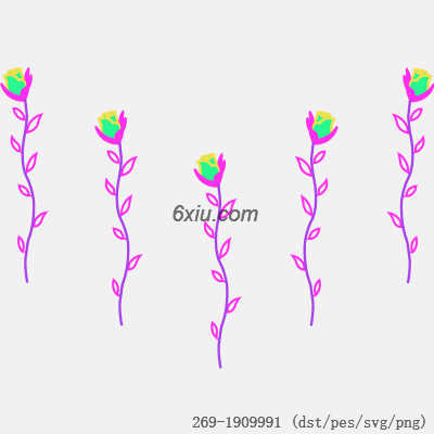 svg矢量绣花图下载