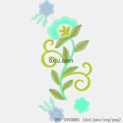 svg矢量绣花图下载