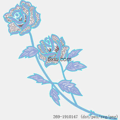 svg矢量绣花图下载