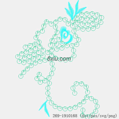 svg矢量绣花图下载