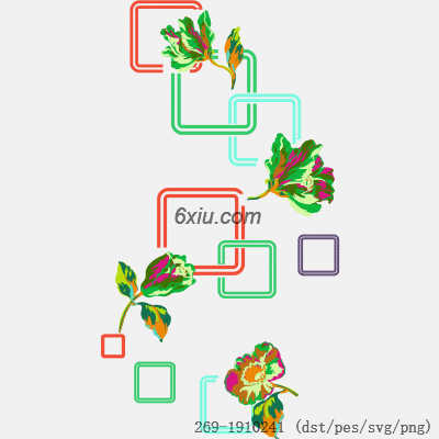 svg矢量绣花图下载