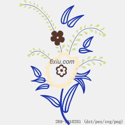 svg矢量绣花图下载