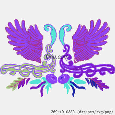 svg矢量绣花图下载