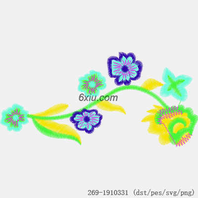 svg矢量绣花图下载