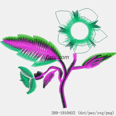 svg矢量绣花图下载
