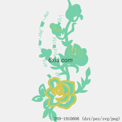 svg矢量绣花图下载