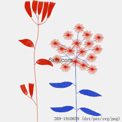 svg矢量绣花图下载