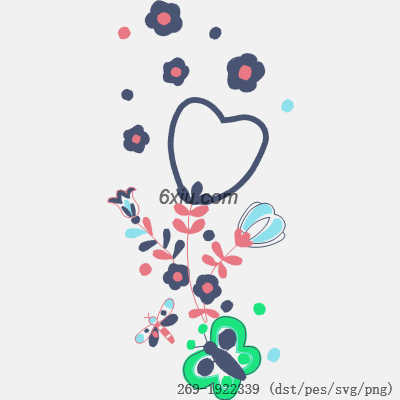 svg矢量绣花图下载