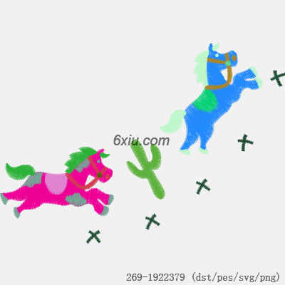 svg矢量绣花图下载