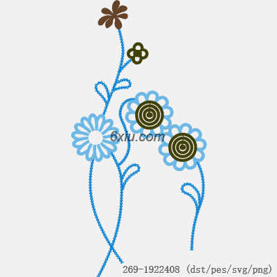 svg矢量绣花图下载