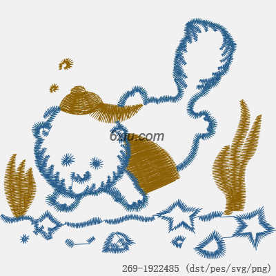 svg矢量绣花图下载