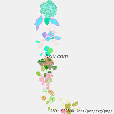 svg矢量绣花图下载