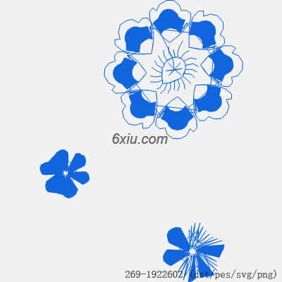 svg矢量绣花图下载