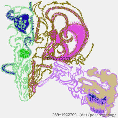svg矢量绣花图下载