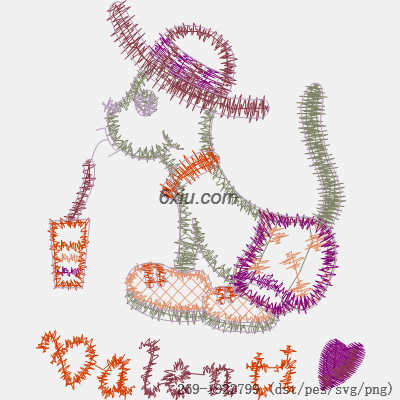 svg矢量绣花图下载
