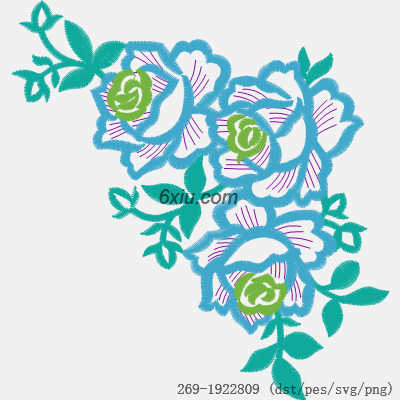 svg矢量绣花图下载
