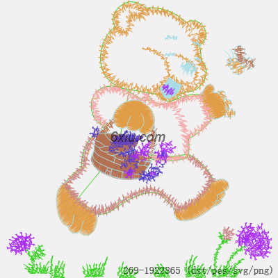 svg矢量绣花图下载