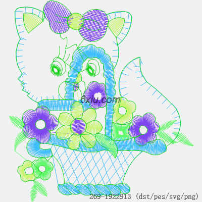 svg矢量绣花图下载