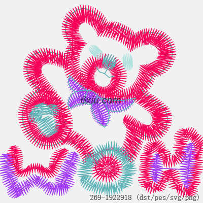svg矢量绣花图下载