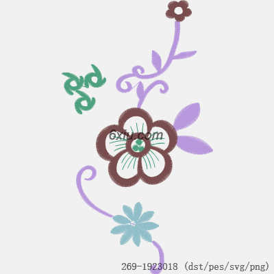 svg矢量绣花图下载
