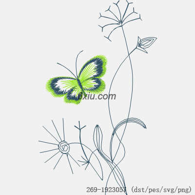 svg矢量绣花图下载