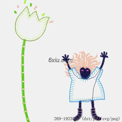 svg矢量绣花图下载