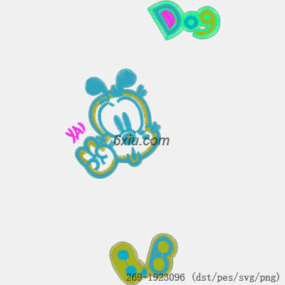 svg矢量绣花图下载