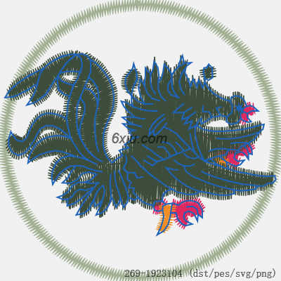 svg矢量绣花图下载