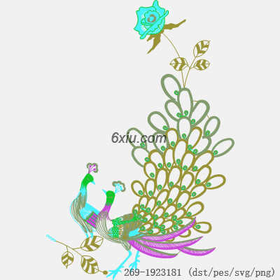 svg矢量绣花图下载