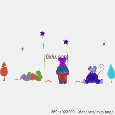 svg矢量绣花图下载