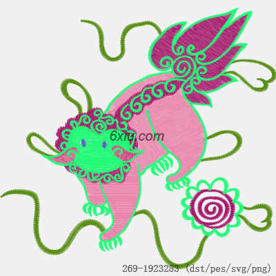 svg矢量绣花图下载