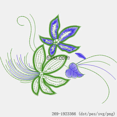 svg矢量绣花图下载