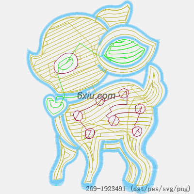 svg矢量绣花图下载
