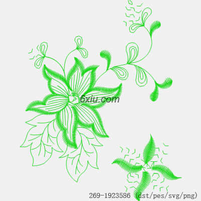 svg矢量绣花图下载